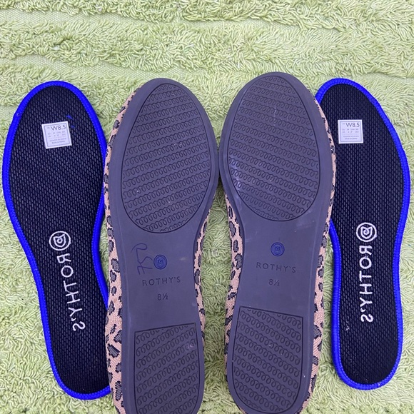 Rothy's Ballet Leopard Print with Red Stripes - Picture 2 of 4